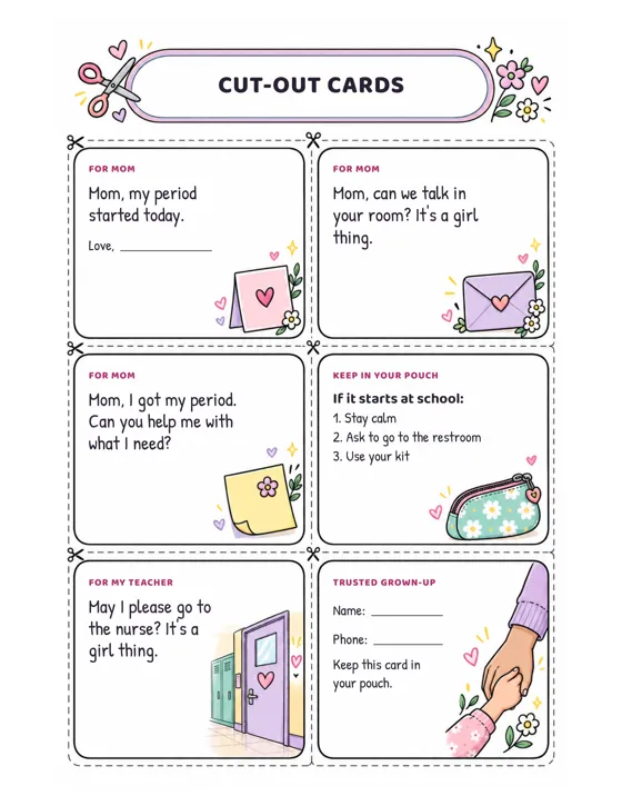 Cut-Out Cards page